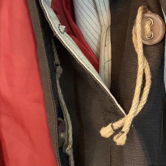 HAZEL Spring Linen Trench Coat. Anthropologie Over Coat. - Picture 8 of 11